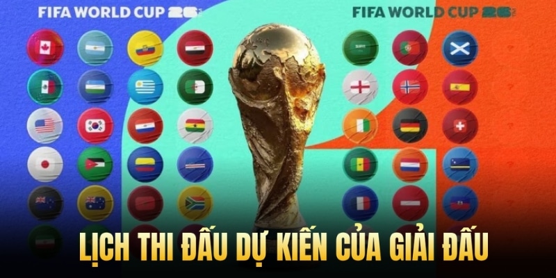Lịch thi đấu dự kiến của giải đấu