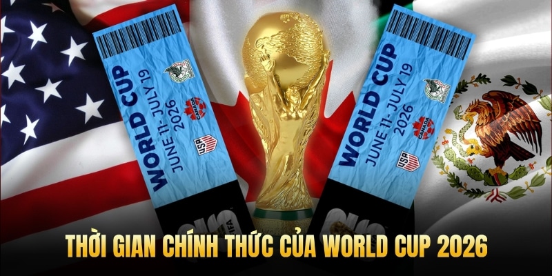 Thời gian chính thức của World Cup 2026